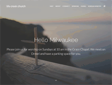 Tablet Screenshot of lifecreekchurch.com